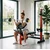 Pol-profesionalna vadbena klop arm curl + leg extension + bench press