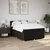 Vidaxl Box spring postelja z vzmetnico črna 160x200 cm blago