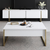 Hanah Home Luxe Sto za dnevnu sobu, Belo-Zlatna