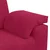 Vidaxl Trosed kavč vinsko rdeč 220x77x82 cm žamet