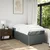 Vidaxl Box spring postelja z vzmetnico temno siva 100x200 cm blago
