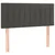 Krevet box spring s madracem LED tamnosivi 80 x 200 cm baršun