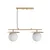 Opviq Luster Anemon-13814, 20cm, IP20, Belo-zlatne boje