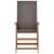 Vrtna stolica 6 pcs Smeđa i siva 57 x 71,5 x 104 cm