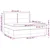 vidaXL Box spring postelja z vzmetnico LED bela 200x200cm umetno usnje