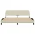 Okvir za krevet Dover krem 160x200 cm od tkanine