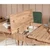 HANAH HOME Trpezarijski set Vina 1070 4 AtlanticGreen