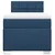 Vidaxl Box spring postelja z vzmetnico modra 100x200 cm blago