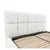 MID.YOU OBLAZINJENA POSTELJA 140 cm x 200 cm , les, tekstil, leseni material bela