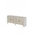 Hanah Home komoda Ilay 180, 180 cm, bela / travertin / zlatna