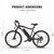 Samebike Električni bicikl SY26 II, 26, Crni