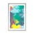 Plakat s paspartujem abstrakcija v pastelnih barvah - 60x90 no frame