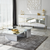HANAH HOME Komoda Nice White Gold