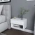 Hanah Home Jamot Noćni stočić, 44.6x29x31.9cm, Beli