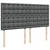 Vidaxl Box spring postelja z vzmetnico temno siva 180x200 cm blago