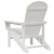 Adirondack stolica Bijelo 82 x 74 x 92 cm HDPE