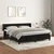 Greatstore Box spring postelja z vzmetnico črna 160x200 cm žamet