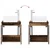 Umivaonik s policom Staro drvo 49,5 x 41 x 63 cm