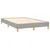 vidaXL vidaXL Box spring postelja z vzmetnico LED sv. siva 120x190 cm blago, (21111718)