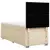 Vidaxl Box spring postelja z vzmetnico krem 90x200 cm blago