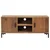 Vidaxl TV omarica rjava 110x35x48 cm trdna borovina