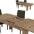Hanah Home Trpezarijski sto Huqqa 78x150x80cm Hrast
