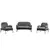 Atelier del Sofa Set garniture za dnevnu sobu, 3 komada Aster, Siva