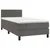 Vidaxl Box spring postelja z vzmetnico temno siva 90x200 cm žamet
