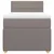 vidaXL Box spring postelja z vzmetnico taupe 90x200 cm blago
