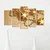 Wallxpert 5PMDFNOEL 7 Dekorativne slike, 5 slika