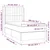 Vidaxl Box spring postelja z vzmetnico krem 90x200 cm blago