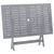 Vrtni blagovaonski set od 5 dijelova (150-200) x 100 cm, masivno drvo akacije, sive boje