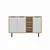 Hanah Home Konzola Viyana, 120x75x29,6 cm, Bela-hrast