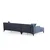 Atelier del Sofa Ugaona garnitura Petra L 145x69x88cm Plava