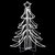 vidaXL LED sklopiva figura božićnog drvca topla bijela 87 x 87 x 93 cm