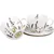 Duo Set 2 skodelic + krožnika Sivka, 280 ml porcelan, darilna embalaža, 8409