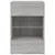 Zidni TV ormarić s LED svjetlima siva boja hrasta 40x30x60,5 cm