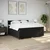 Vidaxl Box spring postelja z vzmetnico črn 200x200 cm blago