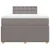 Vidaxl Box spring postelja z vzmetnico taupe 120x190 cm blago