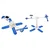 Lean-toys Izobraževalni solarni set 6v1 moder
