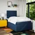 Vidaxl Box spring postelja z vzmetnico modra 120x190 cm blago
