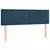 vidaXL Box spring postelja z vzmetnico temno modra 140x200 cm žamet