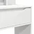 Vidaxl Toaletne mize za spalnice s predalom Bela 80 x 39,6 x 135 cm