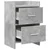 vidaXL Posteljne mize 2 pcs Betonsko siva 40 x 30 x 60 cm
