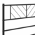 Metalni okvir kreveta uzglavlje i podnožje crni 90x190 cm