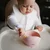BabyOno Silikonska zdjelica s vakuumom 350 ml 6 m+, roza