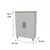 Hanah Home višenamenski ormarić 3 Raf 2 Kapak, 65 cm, beli / atlantski bor