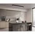 LED plafonski/luster na sajli LED/44W/230V 4000K 120 cm crna