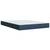 vidaXL vidaXL Box spring postelja z vzmetnico modra 160x200 cm blago, (21307308)