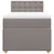 Vidaxl Box spring postelja z vzmetnico taupe 80x200 cm blago